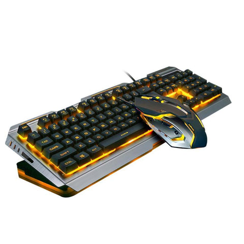 Gaming Keyboard + 3200DPI Optical Mouse Kit Gamer Laptop