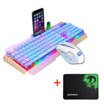 LED Backlit USB Wired Ergonomic Gaming Keyboard