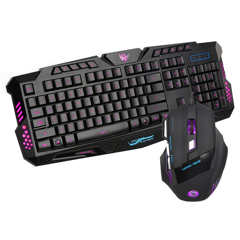 HXSJ Professional Gaming Keyboard Gaming Mouse Set